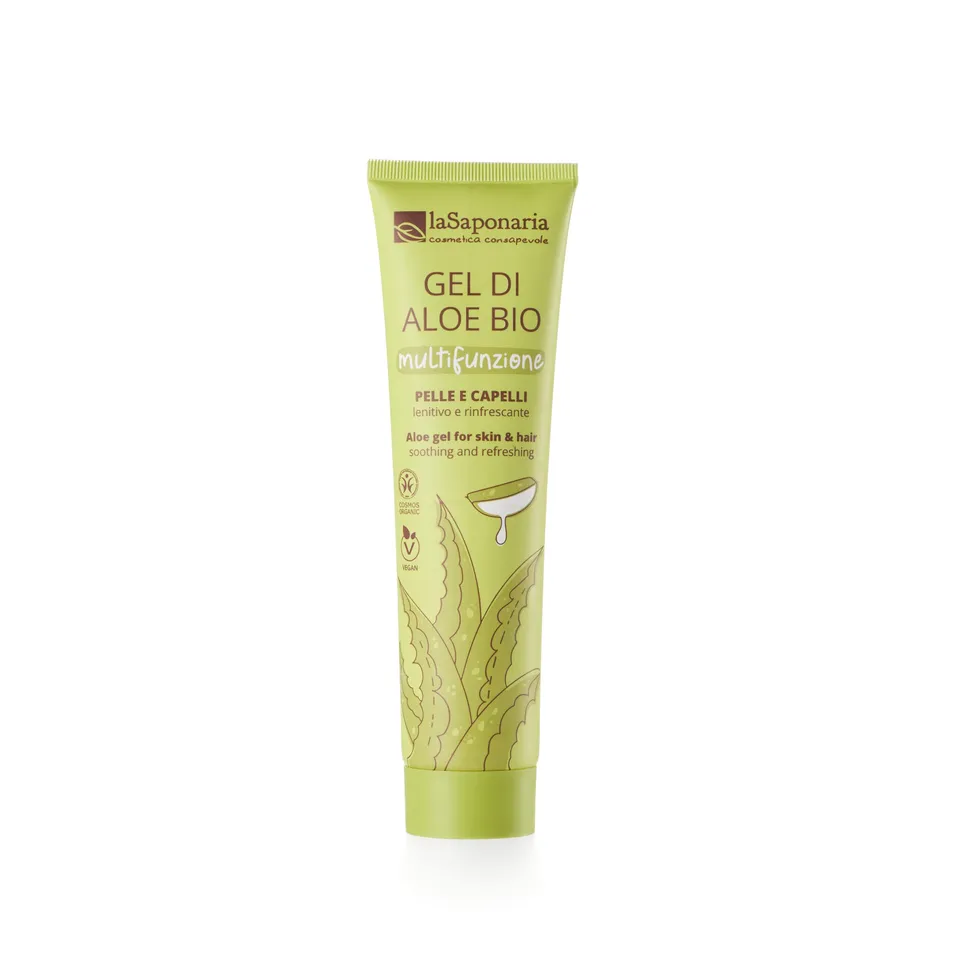 LaSaponaria Aloe Vera Bio Gel Viso Corpo 150 ml 96% puro lenitivo