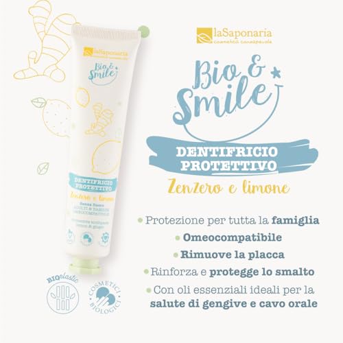 La Saponaria Dentifricio Zenzero Limone Senza Fluoro 75 ml
