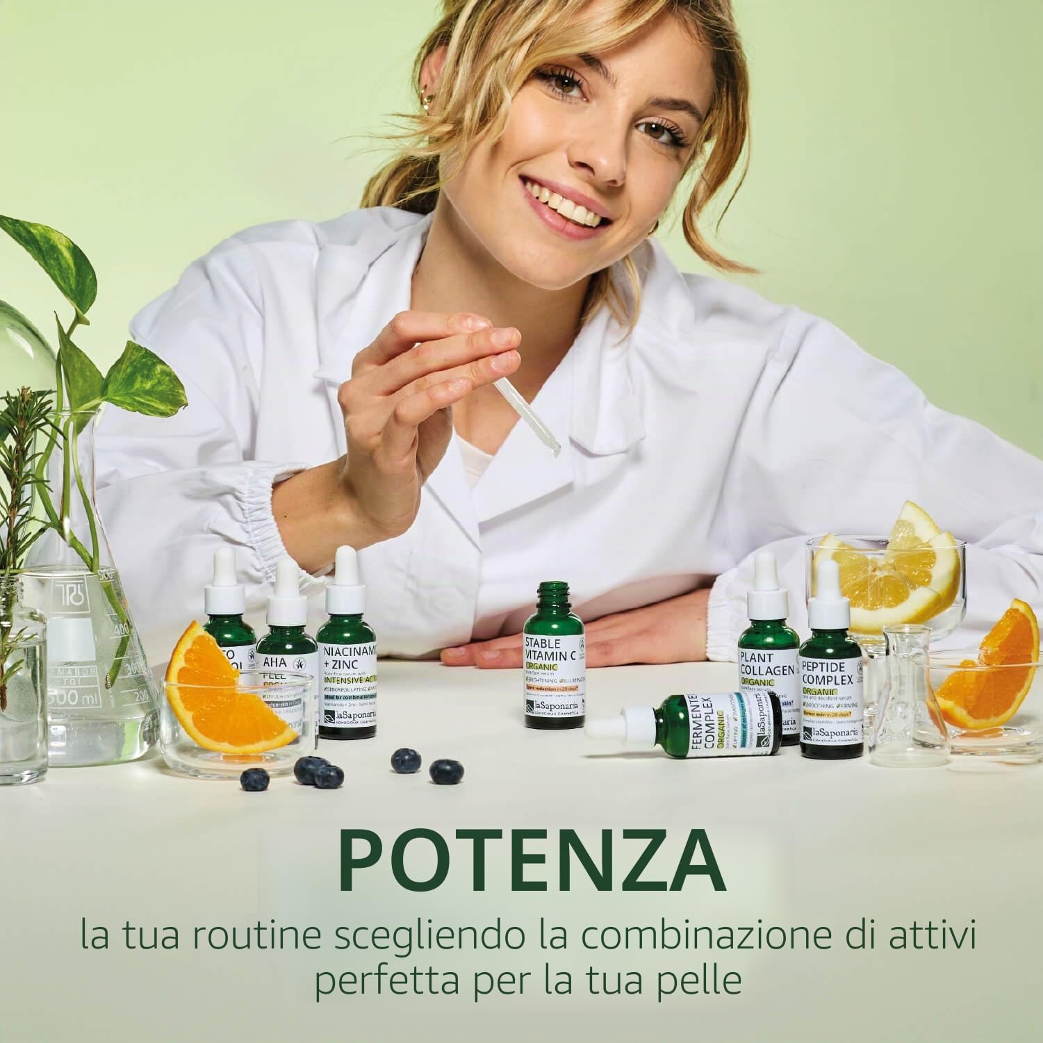 La Saponaria Siero Viso Acido Ialuronico 30 ml bio