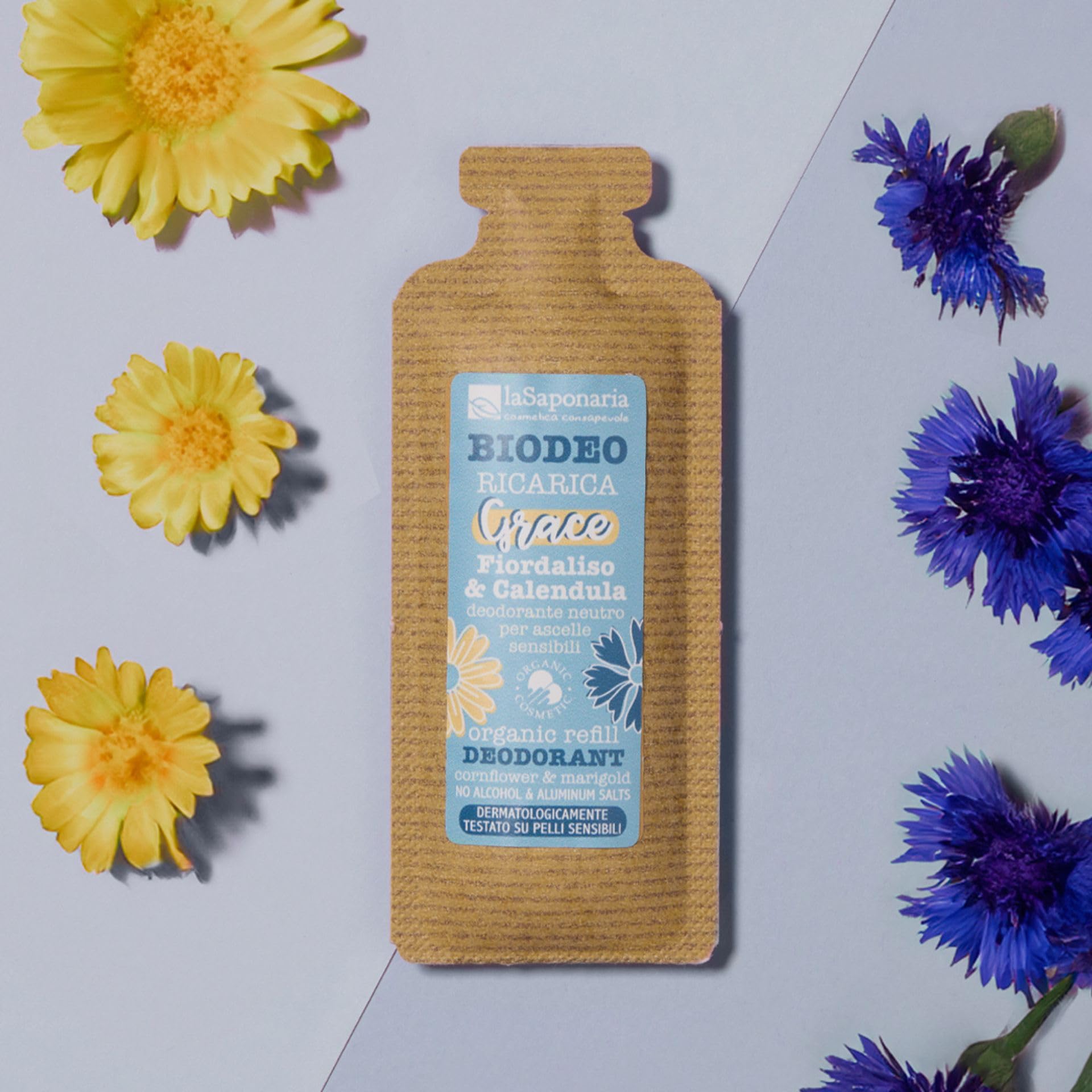 La Saponaria Grace Biodeo Ricarica deodorante 40ml pelli sensibili