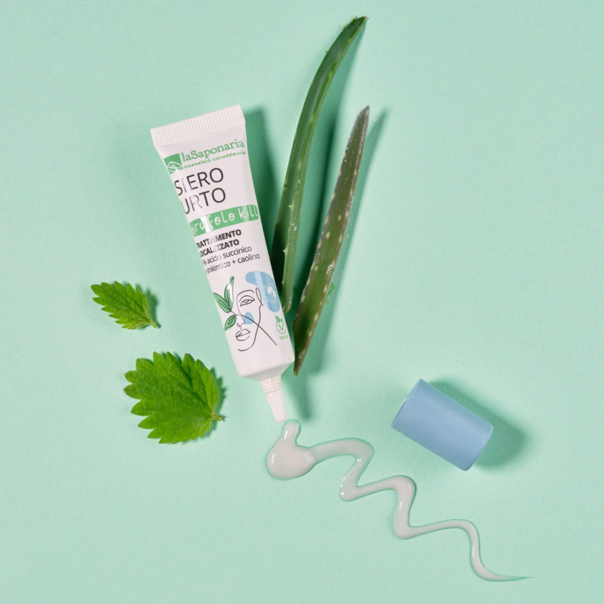 La Saponaria Brufolo Kill siero viso 15 ml acido succinico
