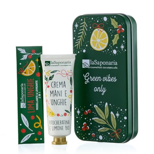 La Saponaria Scrigno Mani Unghie set limone crema e lima