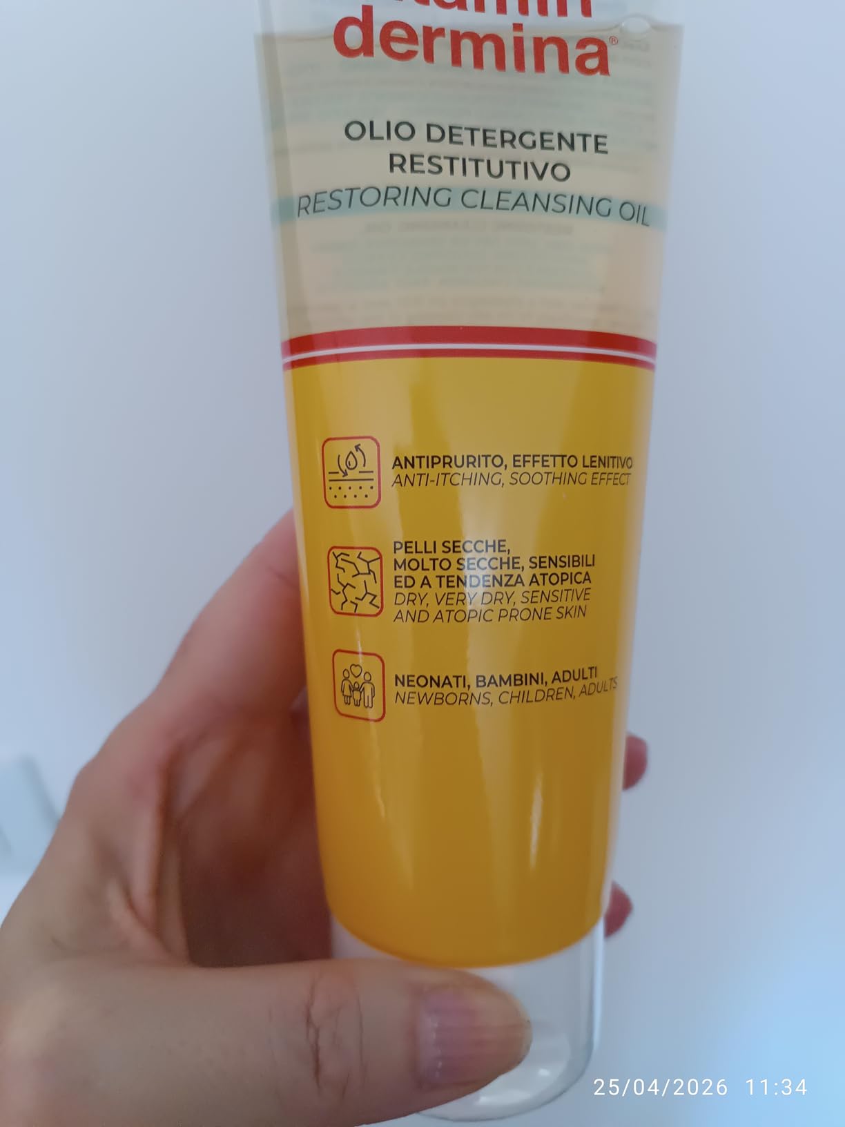 Vitamindermina Restitutivo olio detergente 250 ml lenitivo