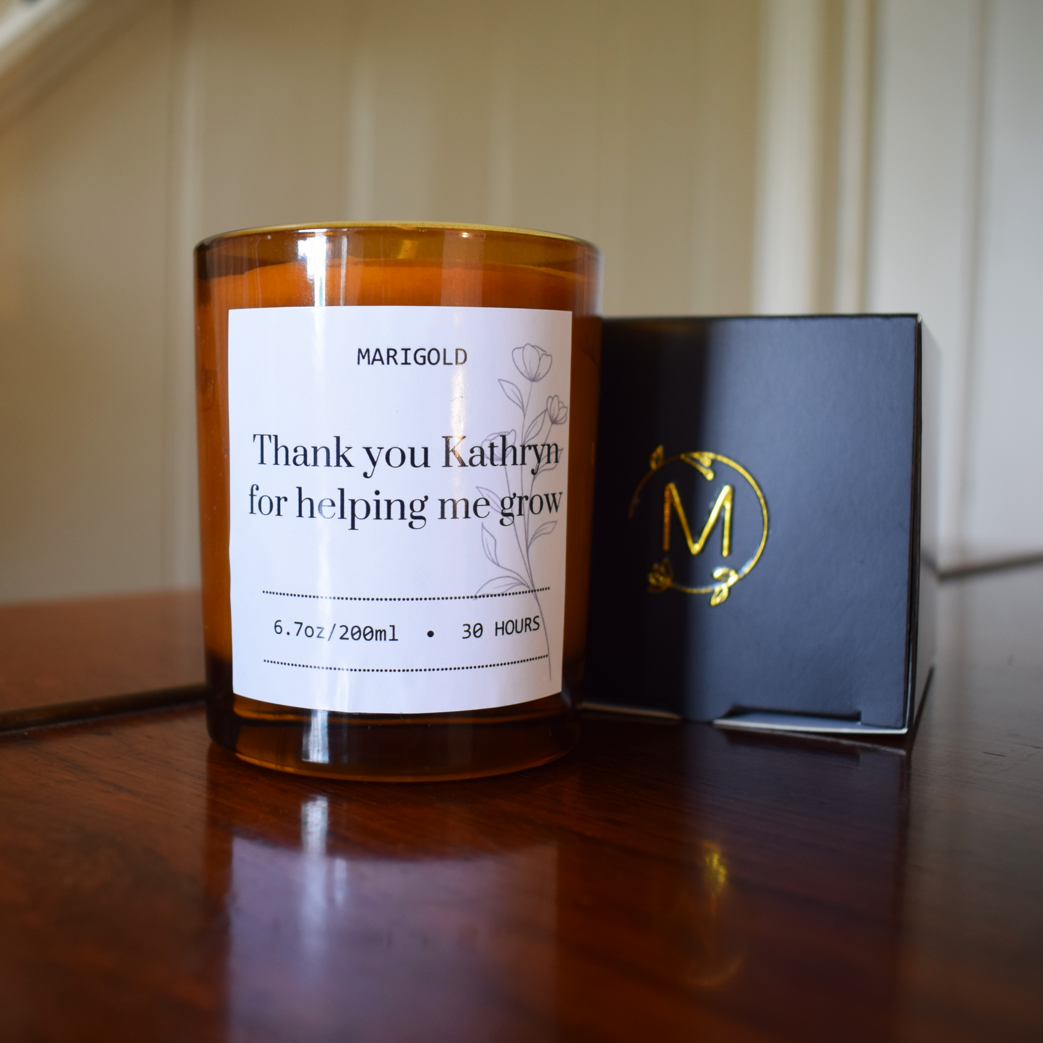 Marigold Charms Helping Me Grow candela rosa 200 ml