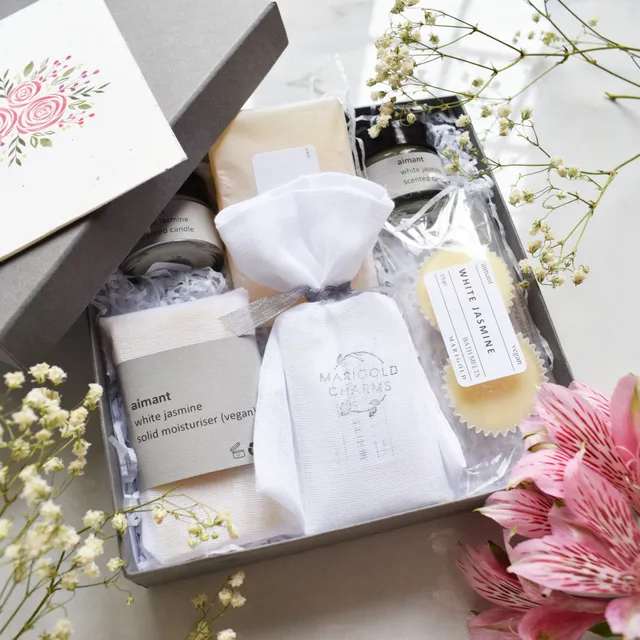 Marigold Charms Letterbox Spa Gift Set regalo Rose Maroc