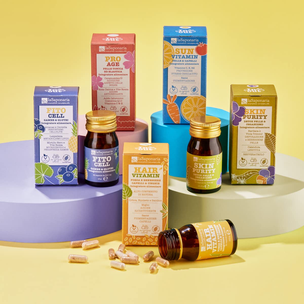 LaSaponaria Hair Vitamin integratore capelli 30 cps biotina