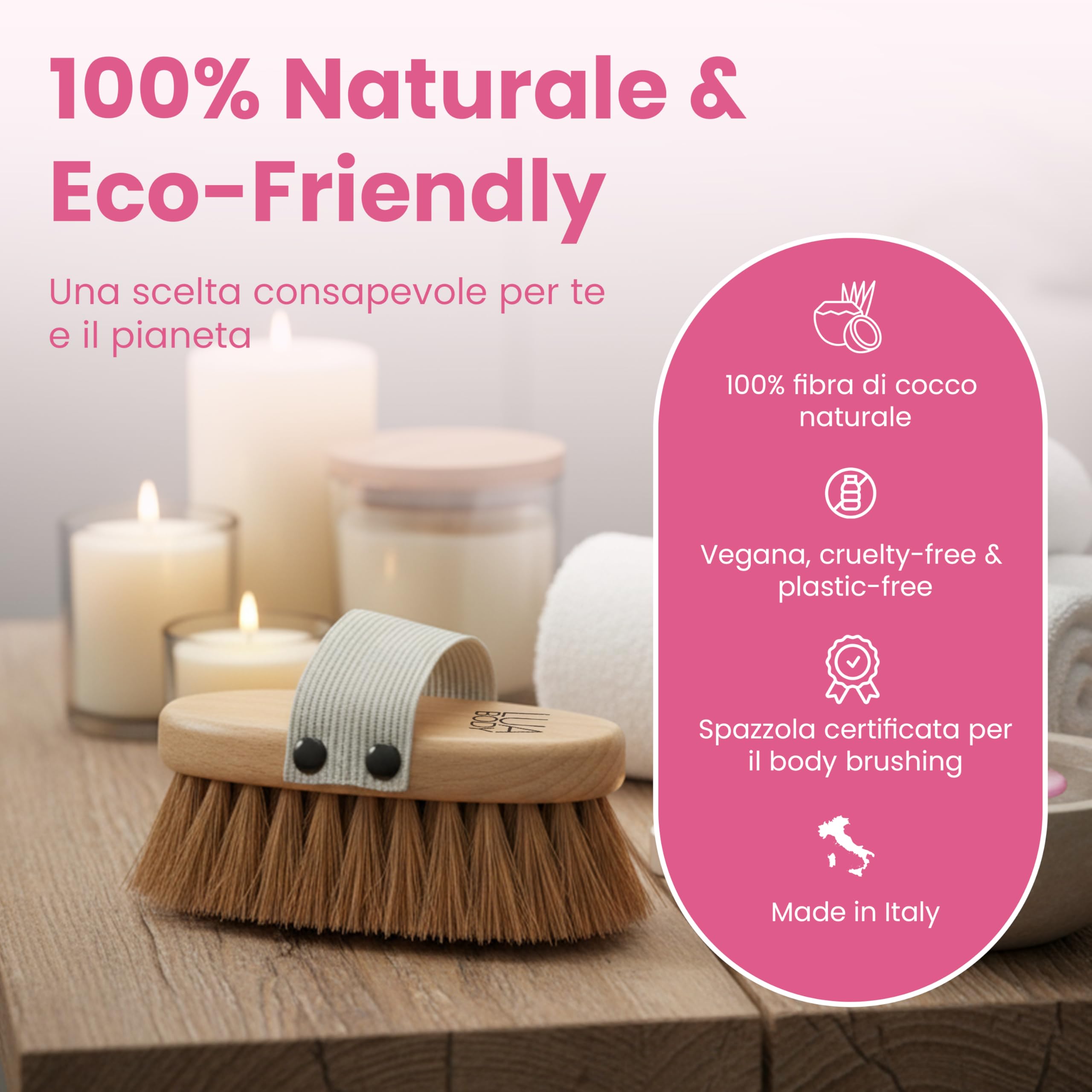 Lua Body Be Soft spazzola corpo a secco cocco drenante