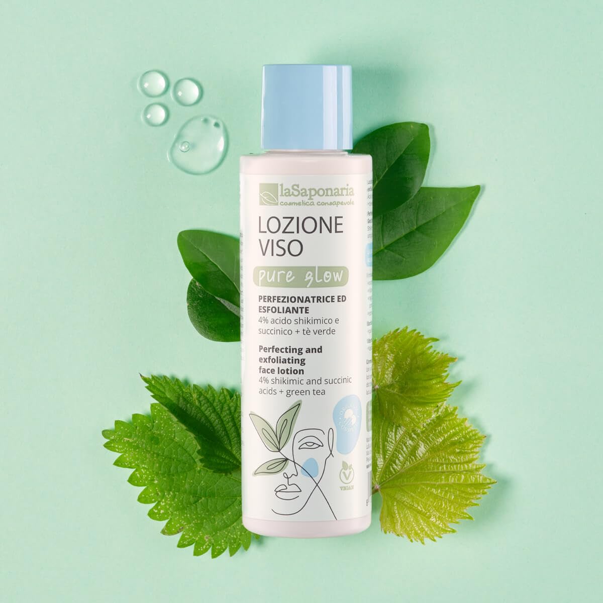 La Saponaria Pure Glow lozione viso 150 ml esfoliante