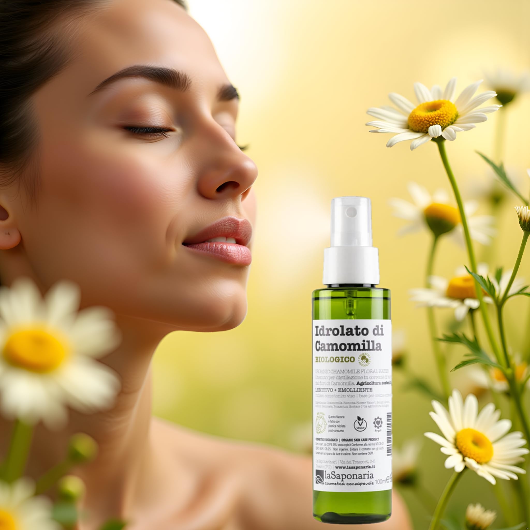 La Saponaria Idrolato Camomilla viso 100 ml pelli sensibili