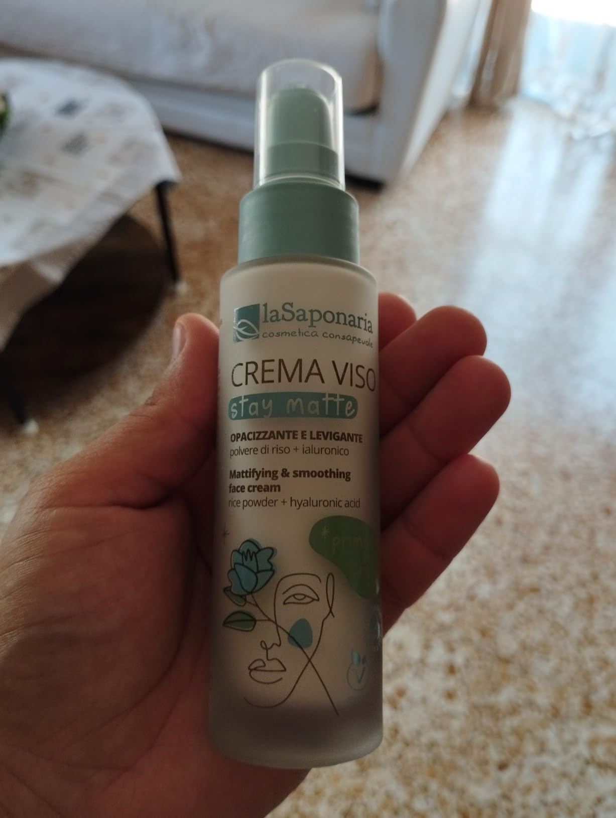 La Saponaria Stay Matte crema viso opacizzante 50 ml