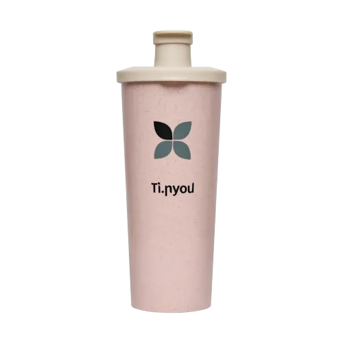 Ti.Shaker Rosa Shaker 450 ml in Fibra di Bambù