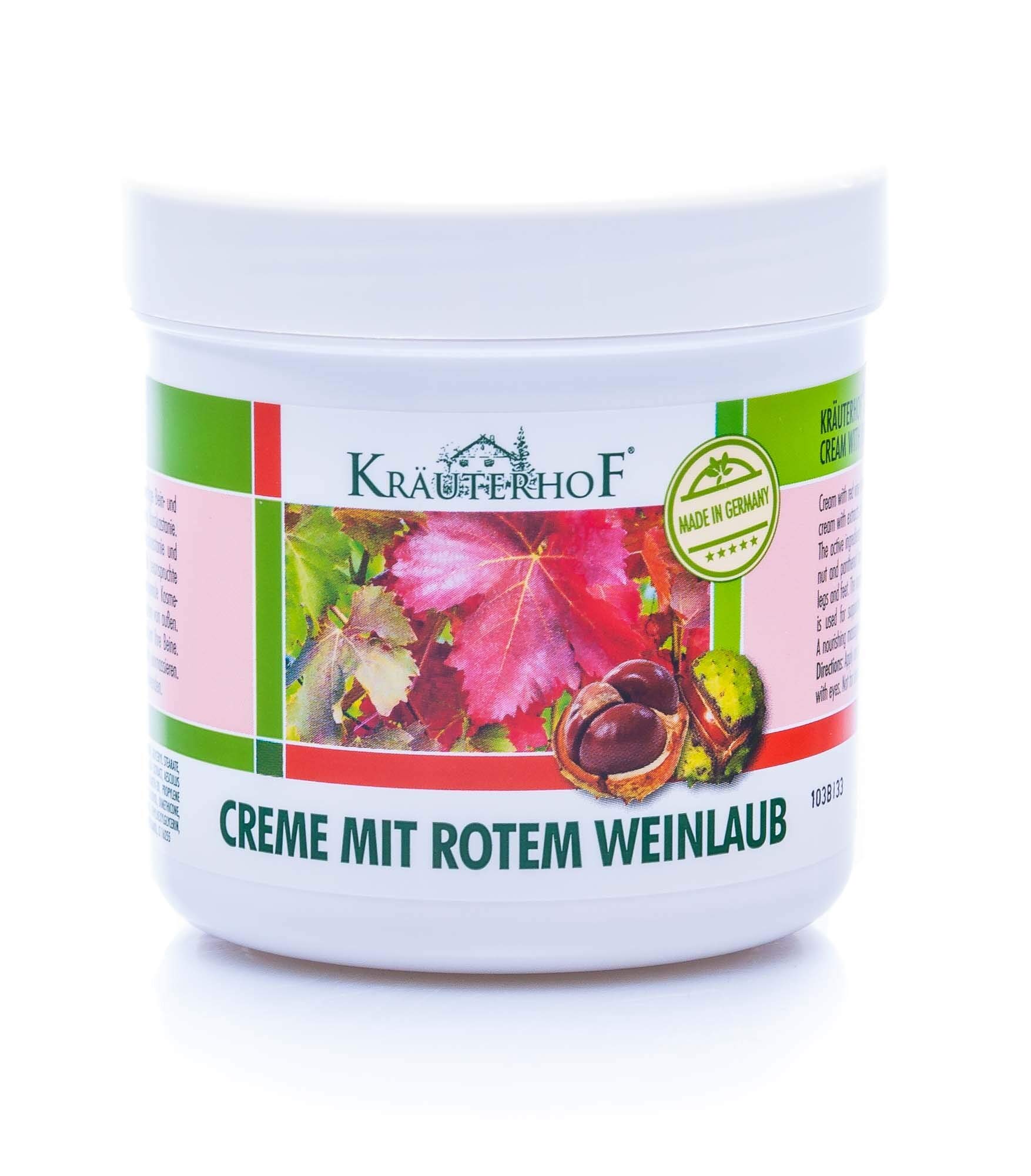 Kräuterhof Vite Rossa crema gambe 500 ml pantenolo