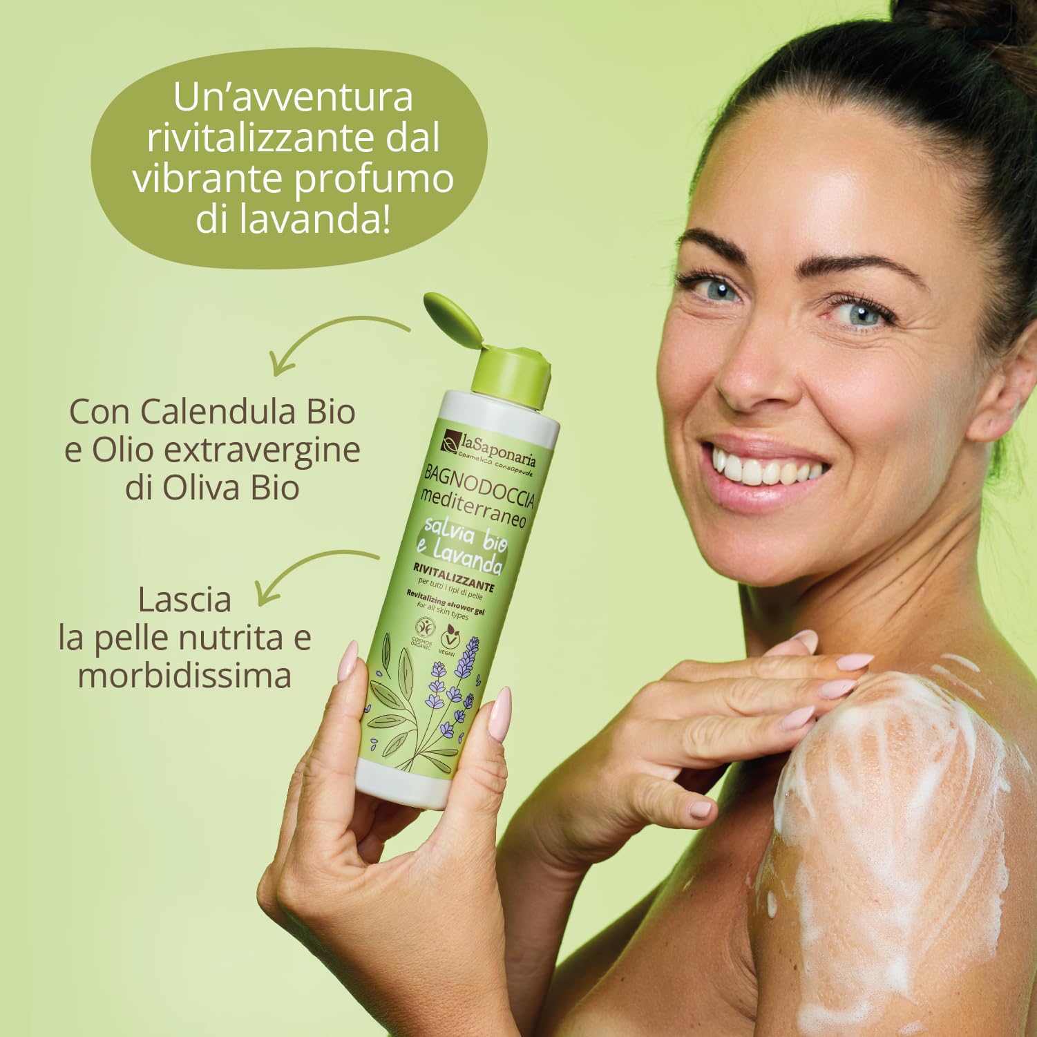 La Saponaria Mediterraneo gel doccia lavanda 200ml