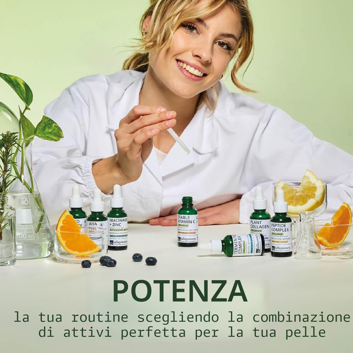 La Saponaria Siero Viso Antimacchie Vitamina C 30 ml illuminante