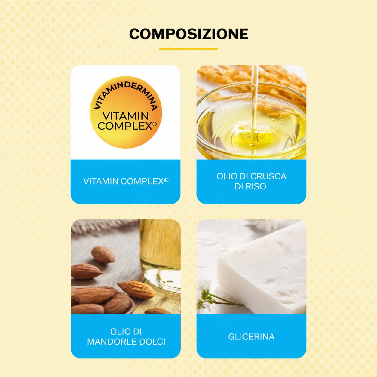 Vitamindermina Olio Detergente Restitutivo 500 ml Pelli Secche