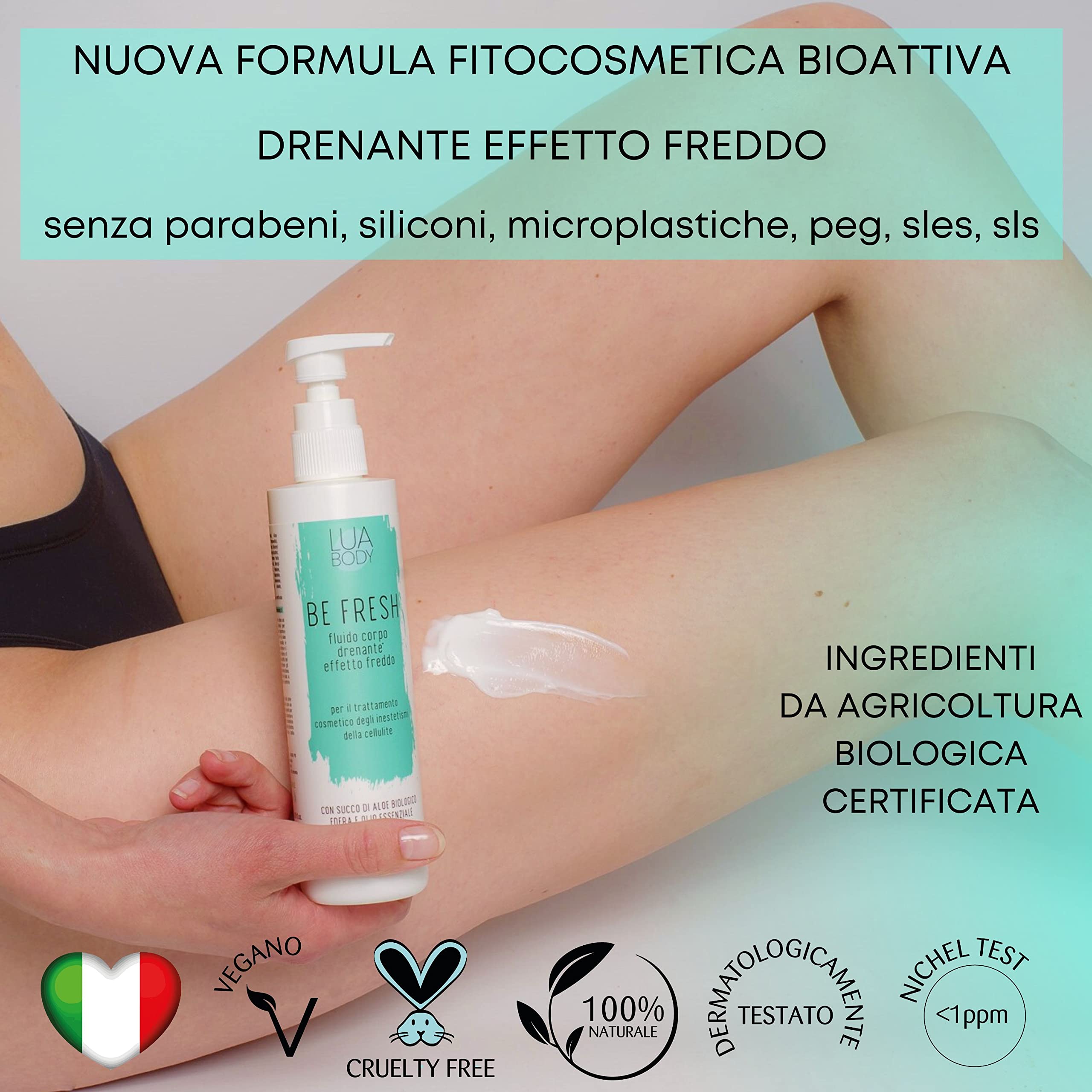 Lua Body Be Fresh crio gel Azzurro effetto freddo