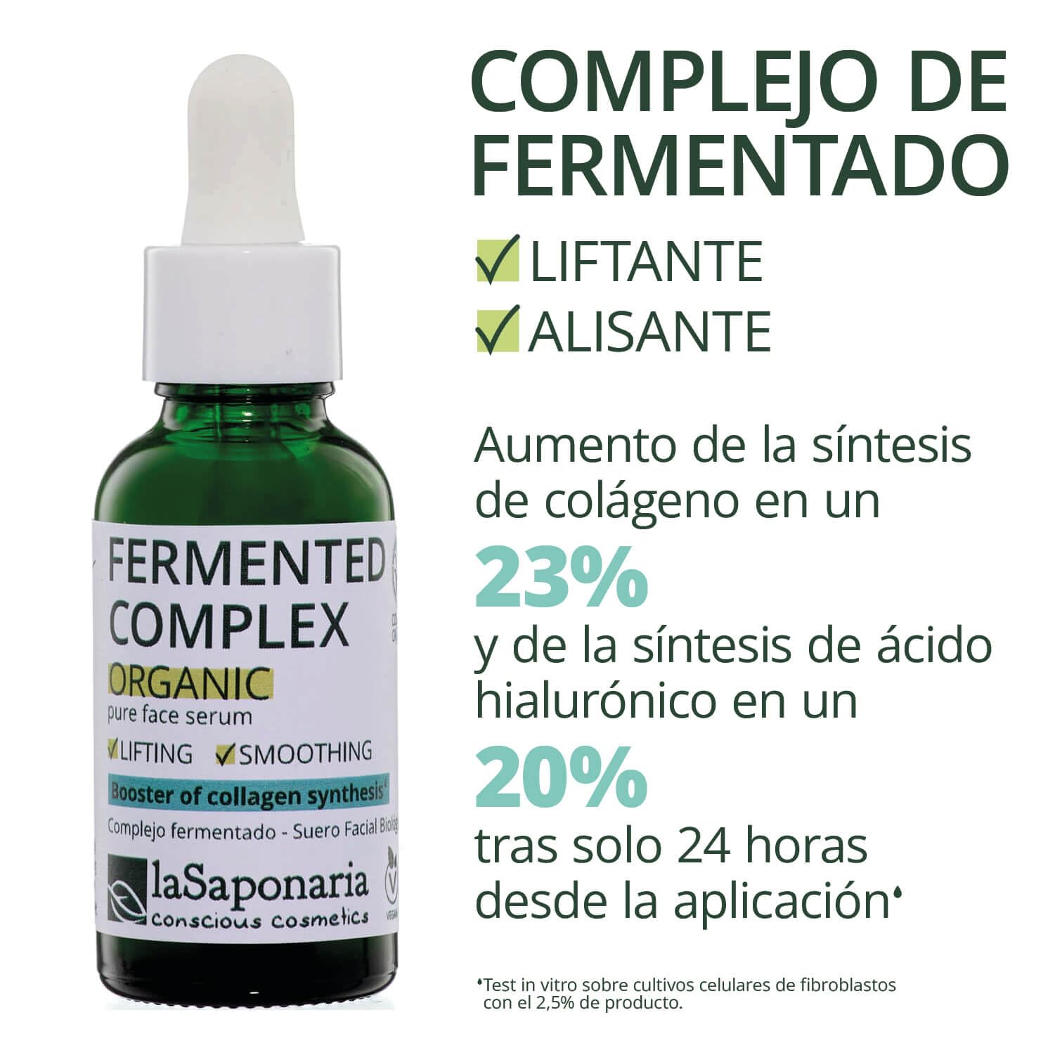 LaSaponaria Siero Viso Complesso Fermentato 30 ml Lifting