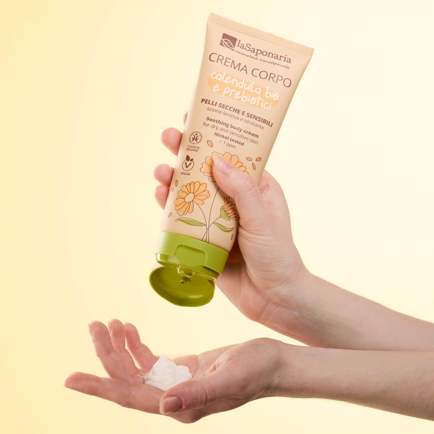 La Saponaria Crema Corpo Calendula e Prebiotici 200 ml pelli secche