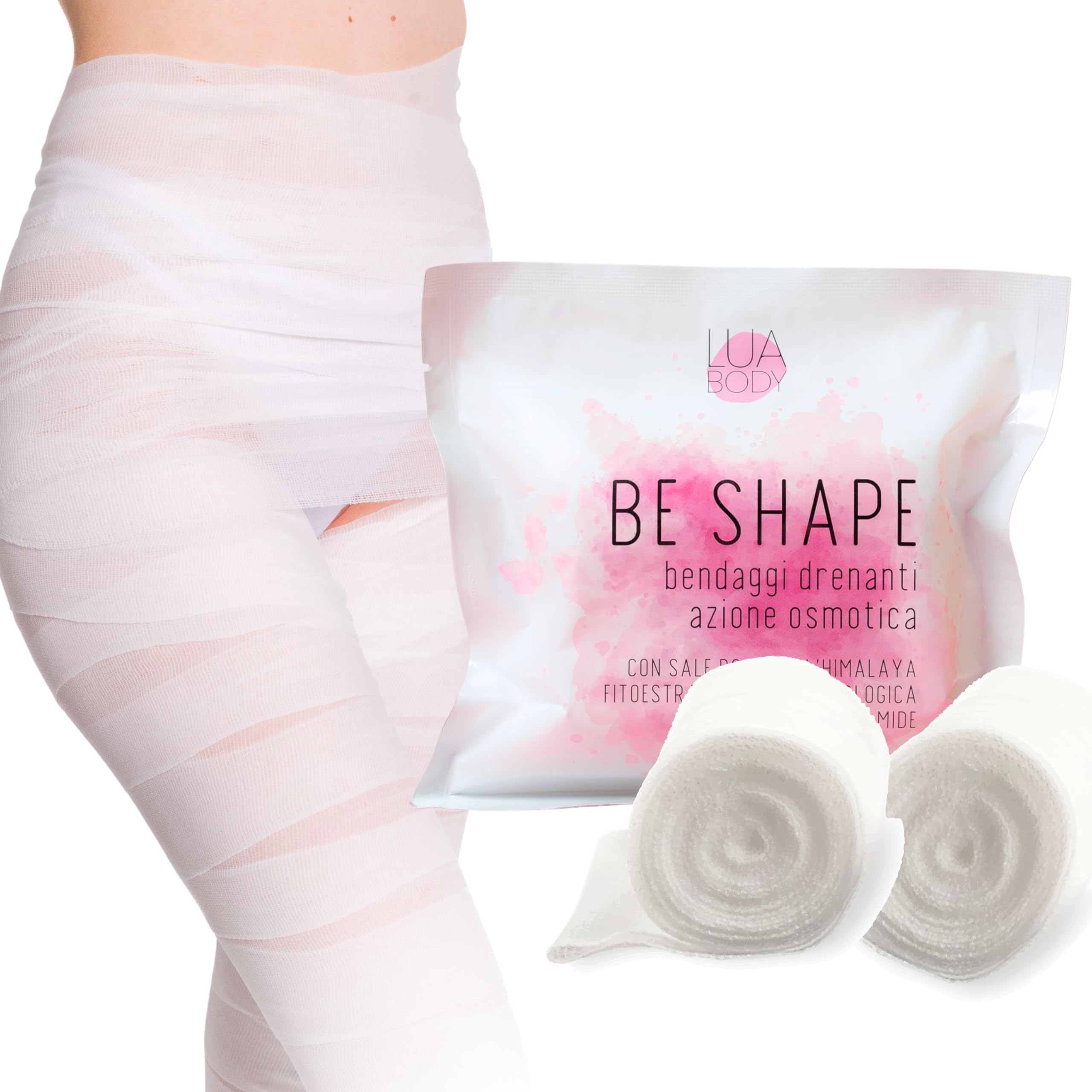 Lua Body Be Shape Bende Anticellulite Sale Rosa Drenanti
