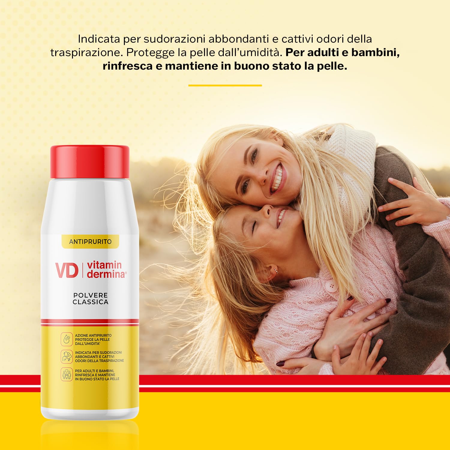 Vitamindermina Polvere Classica Protettiva 100 g Rinfrescante