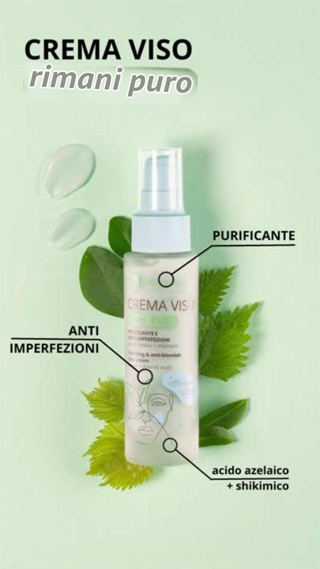 La Saponaria Stay Pure crema viso purificante 50ml pelli grasse
