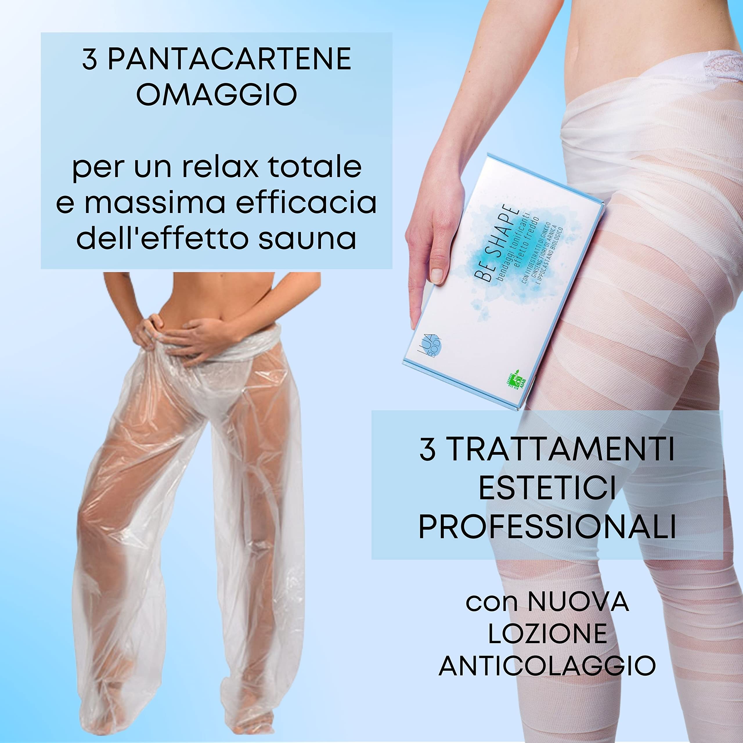 Lua Body Be Shape Bende Anticellulite 3 Pezzi Effetto Freddo