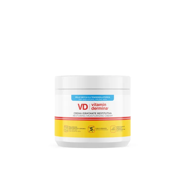 Vitamindermina Crema Idratante Restitutiva 400 ml pelle secca
