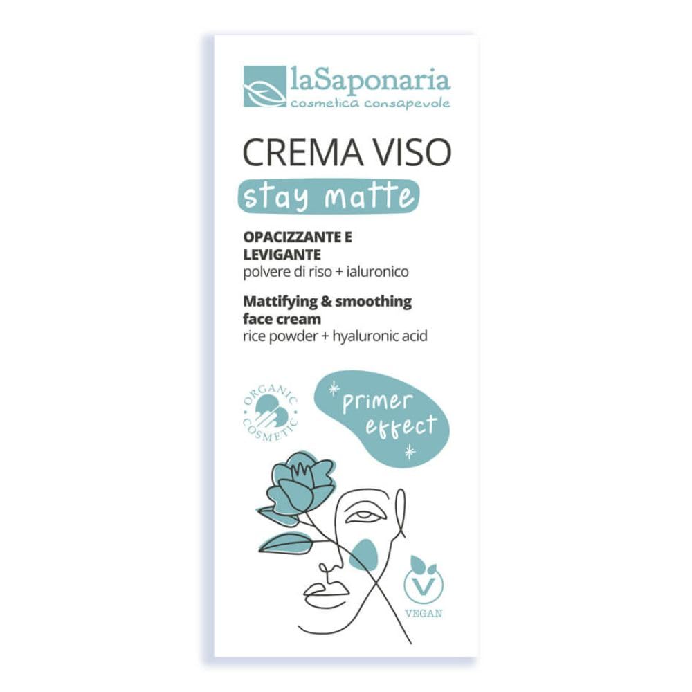 La Saponaria Stay Matte crema viso opacizzante 50 ml