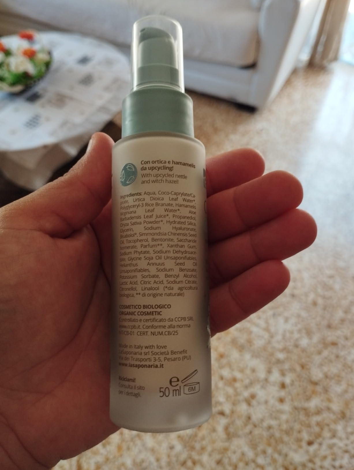 La Saponaria Stay Matte crema viso opacizzante 50 ml