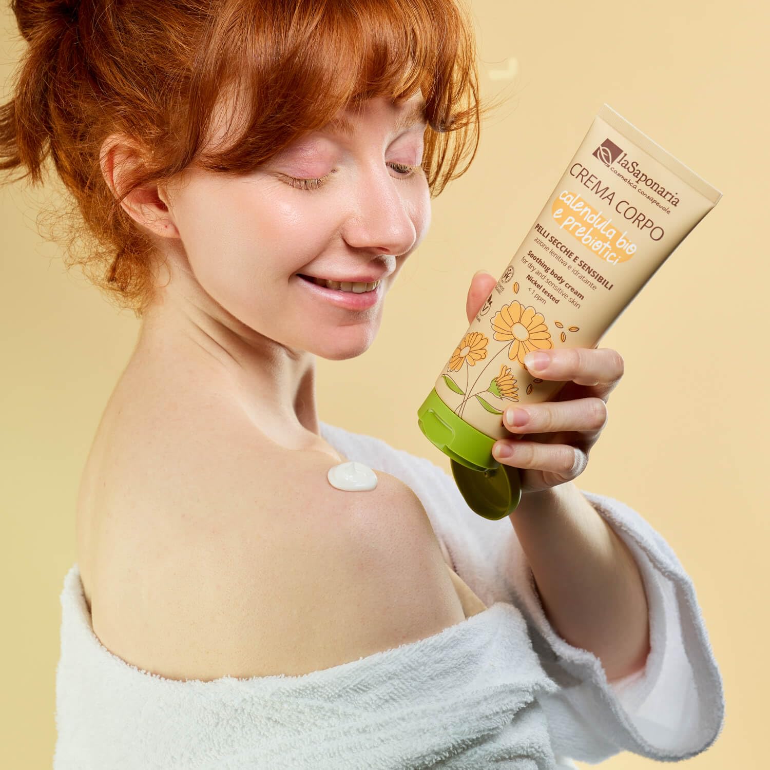 La Saponaria Crema Corpo Calendula e Prebiotici 200 ml pelli secche