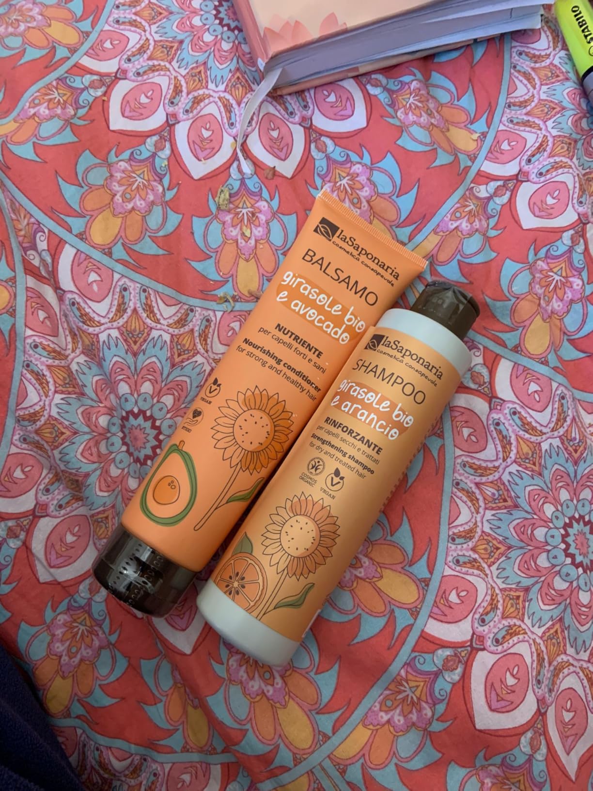 La Saponaria Girasole Arancio Kit Capelli 200+150 ml Secchi