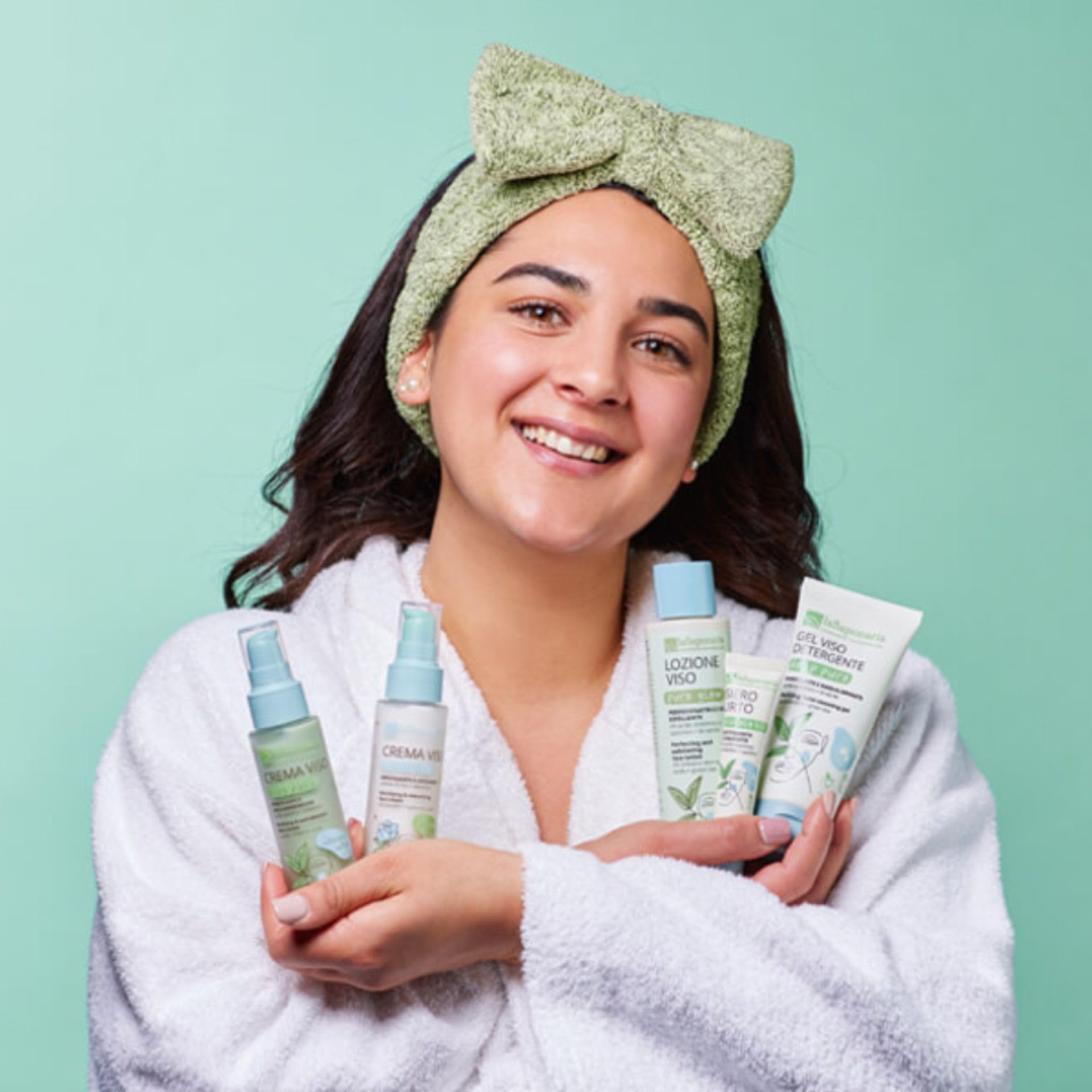 La Saponaria fascia capelli in bamboo 1pz elastica