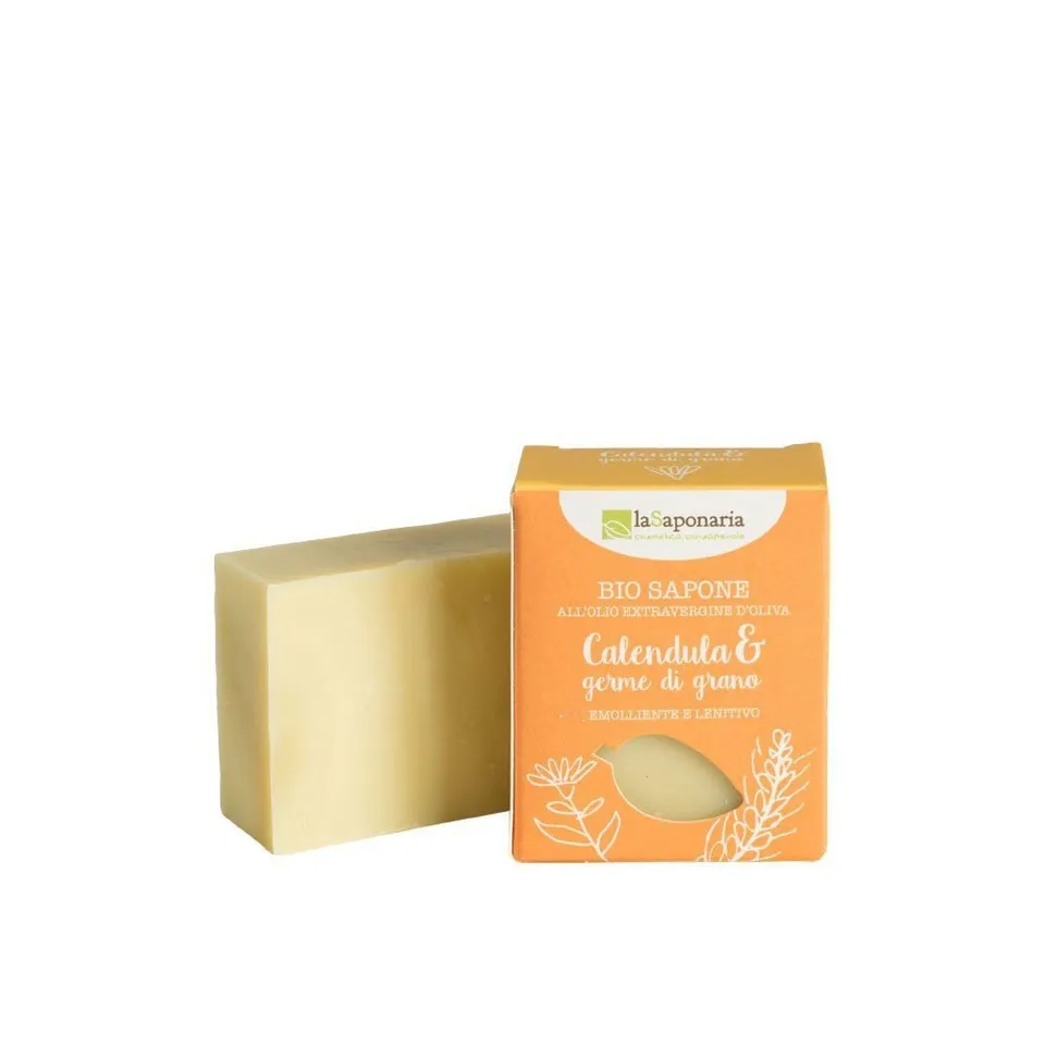 La Saponaria Sapone Calendula e Germe di Grano viso delicato