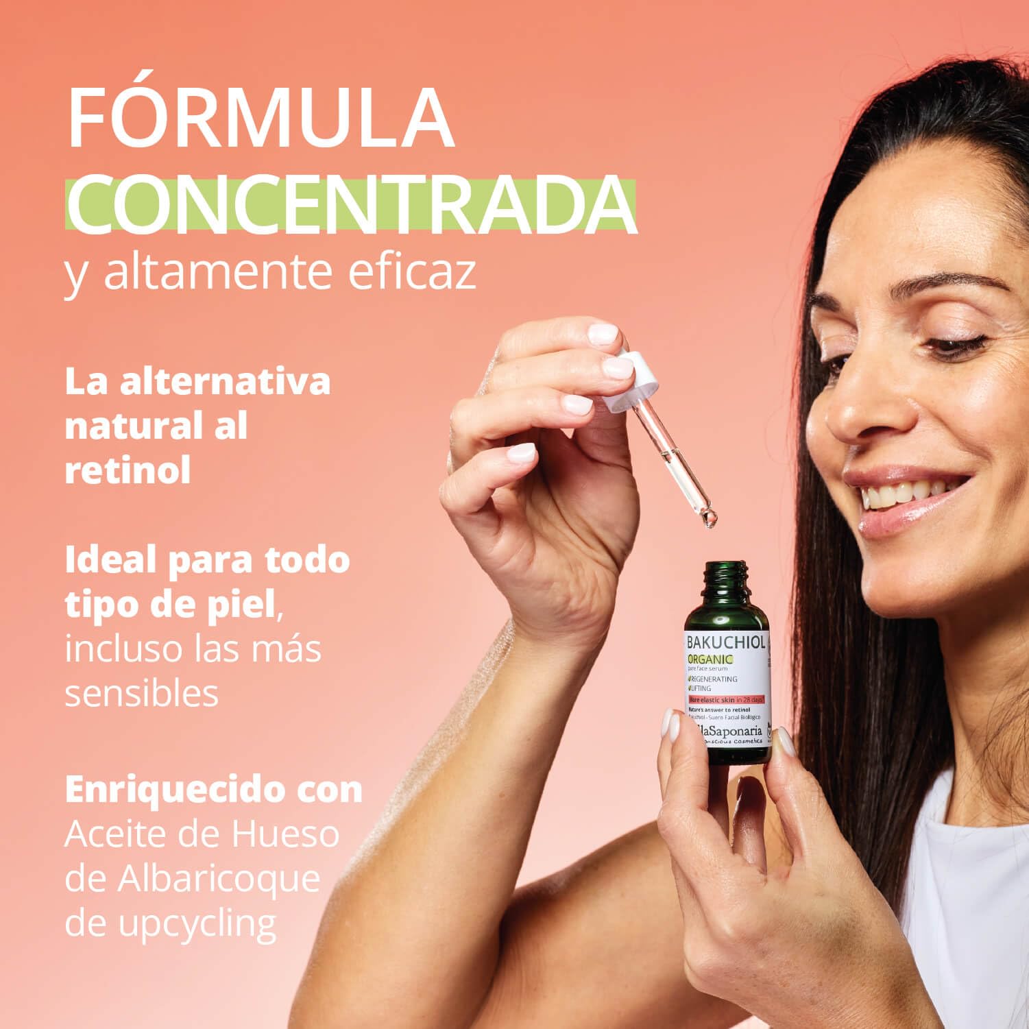 La Saponaria Bakuchiol siero viso lifting 30ml