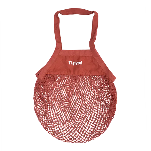 Ti.Mia Sun Bag Rossa borsa mare cotone organico