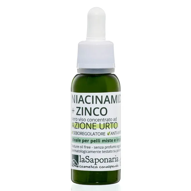 La Saponaria Niacinamide Zinco Siero Viso 30 ml Pelli Impure