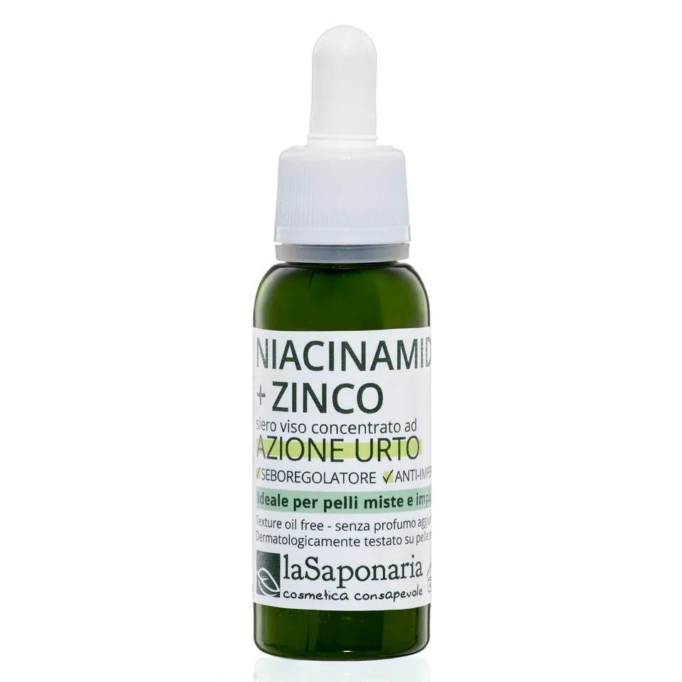 La Saponaria Niacinamide Zinco Siero Viso 30 ml Pelli Impure