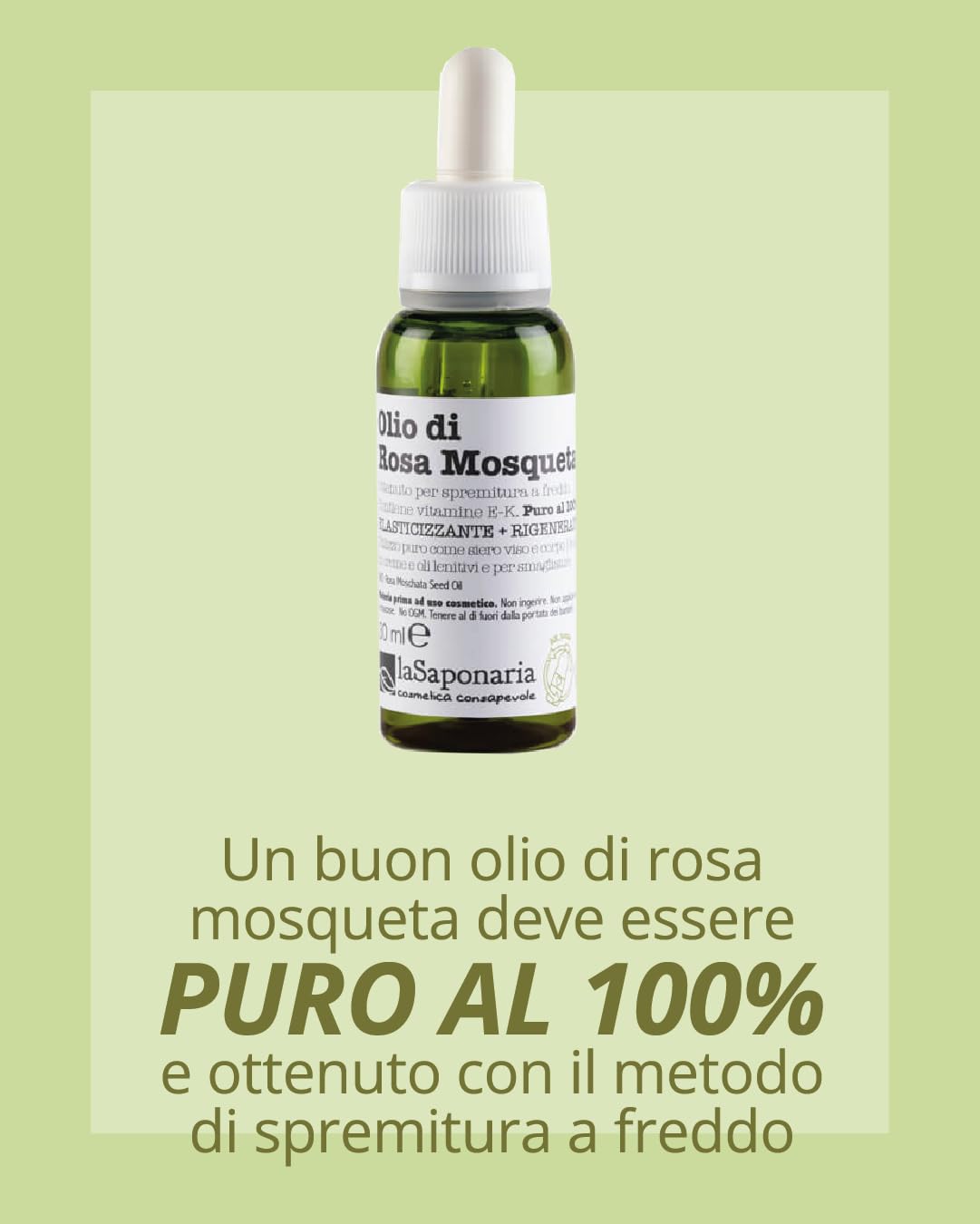 La Saponaria Rosa Mosqueta olio corpo 30 ml elasticizzante