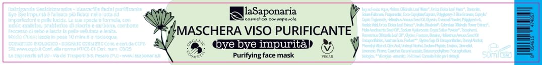 La Saponaria Bye Bye Impurità maschera viso 50 ml purificante
