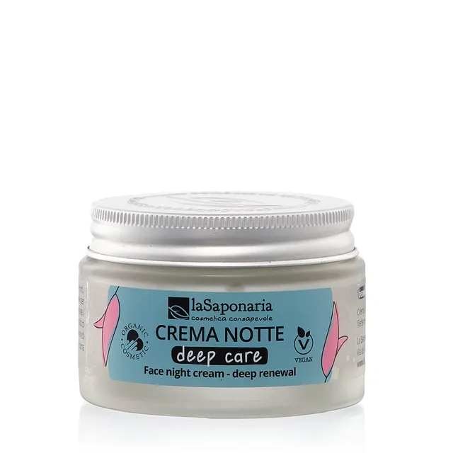 La Saponaria Crema Viso Notte Antirughe AHA e Peptidi 50 ml pelli mature