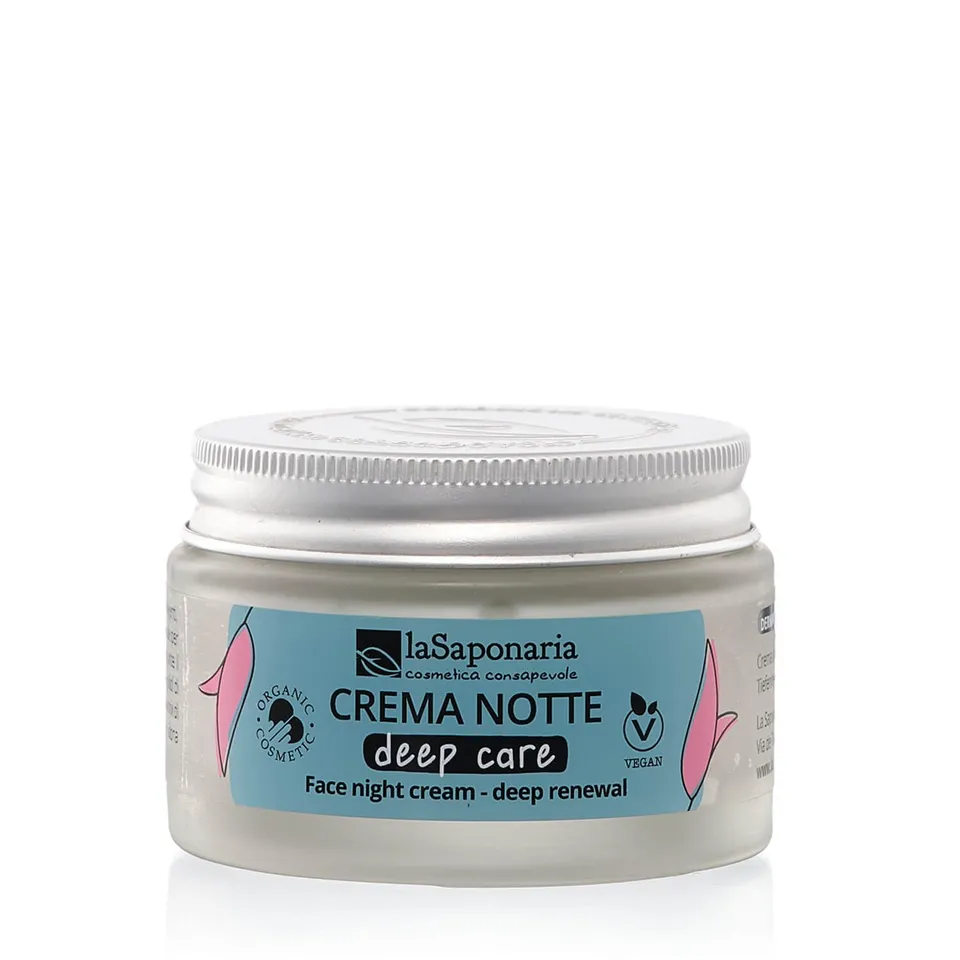 La Saponaria Crema Viso Notte Antirughe AHA e Peptidi 50 ml pelli mature