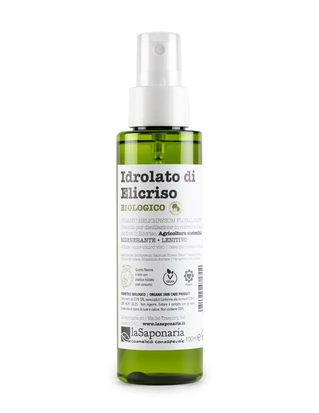 La Saponaria Idrolato Elicriso Bio Acqua Viso 100 ml couperose
