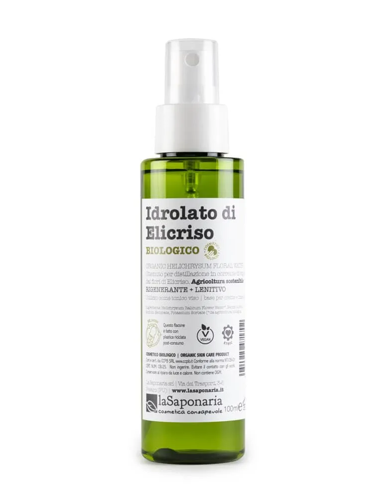 La Saponaria Idrolato Elicriso Bio Acqua Viso 100 ml couperose
