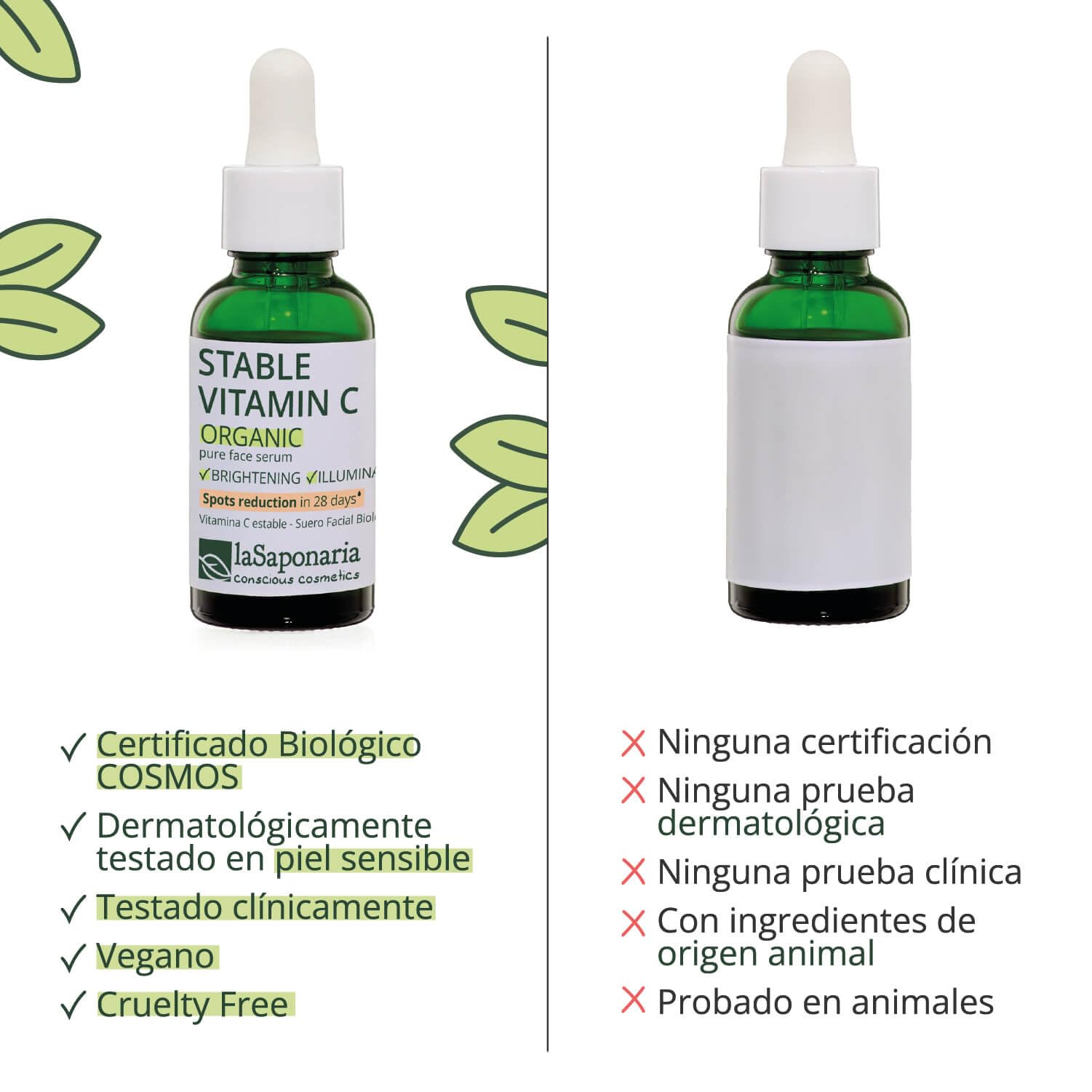 La Saponaria Siero Viso Antimacchie Vitamina C 30 ml illuminante