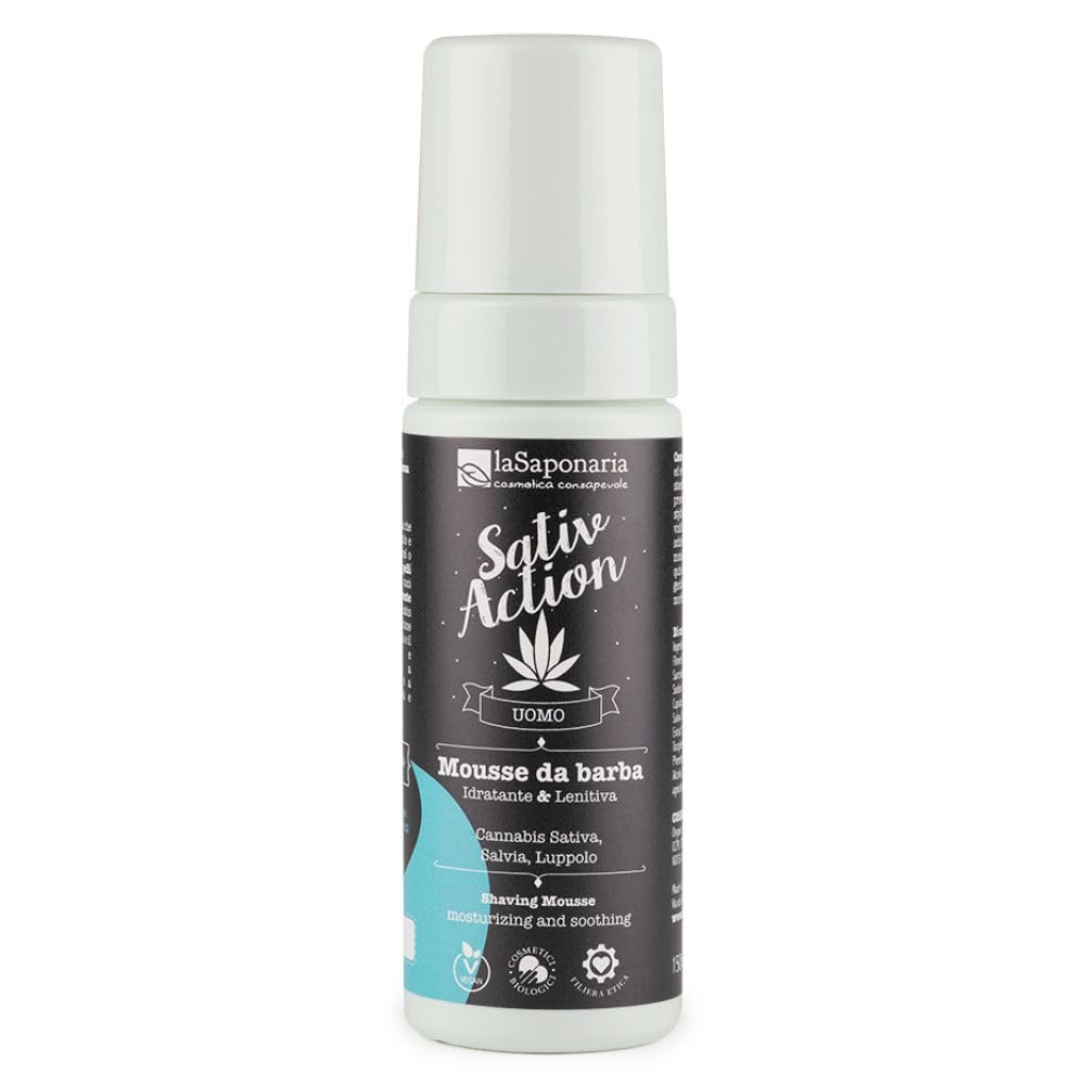 La Saponaria Mousse Barba Cannabis Sativa lenitiva 150 ml