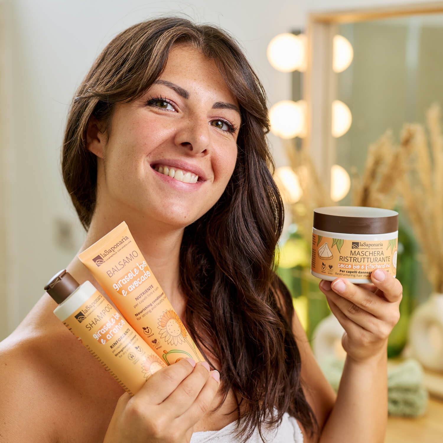 La Saponaria Maschera Capelli Cocco Bio 200 ml riparatrice