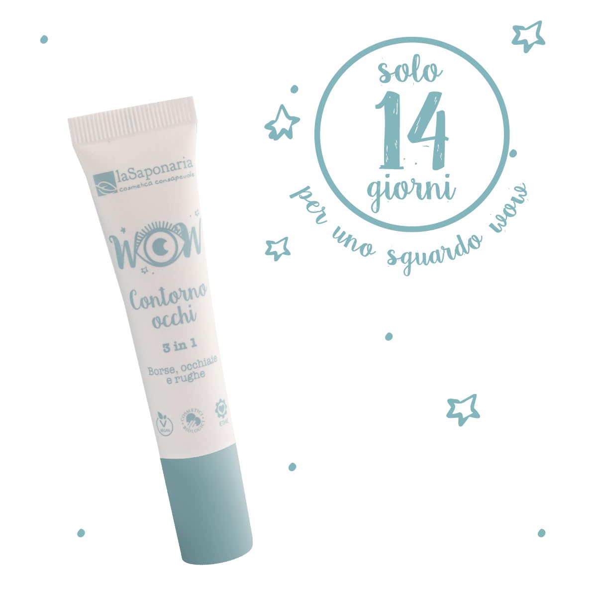 La Saponaria 3 in 1 contorno occhi 15 ml antiage