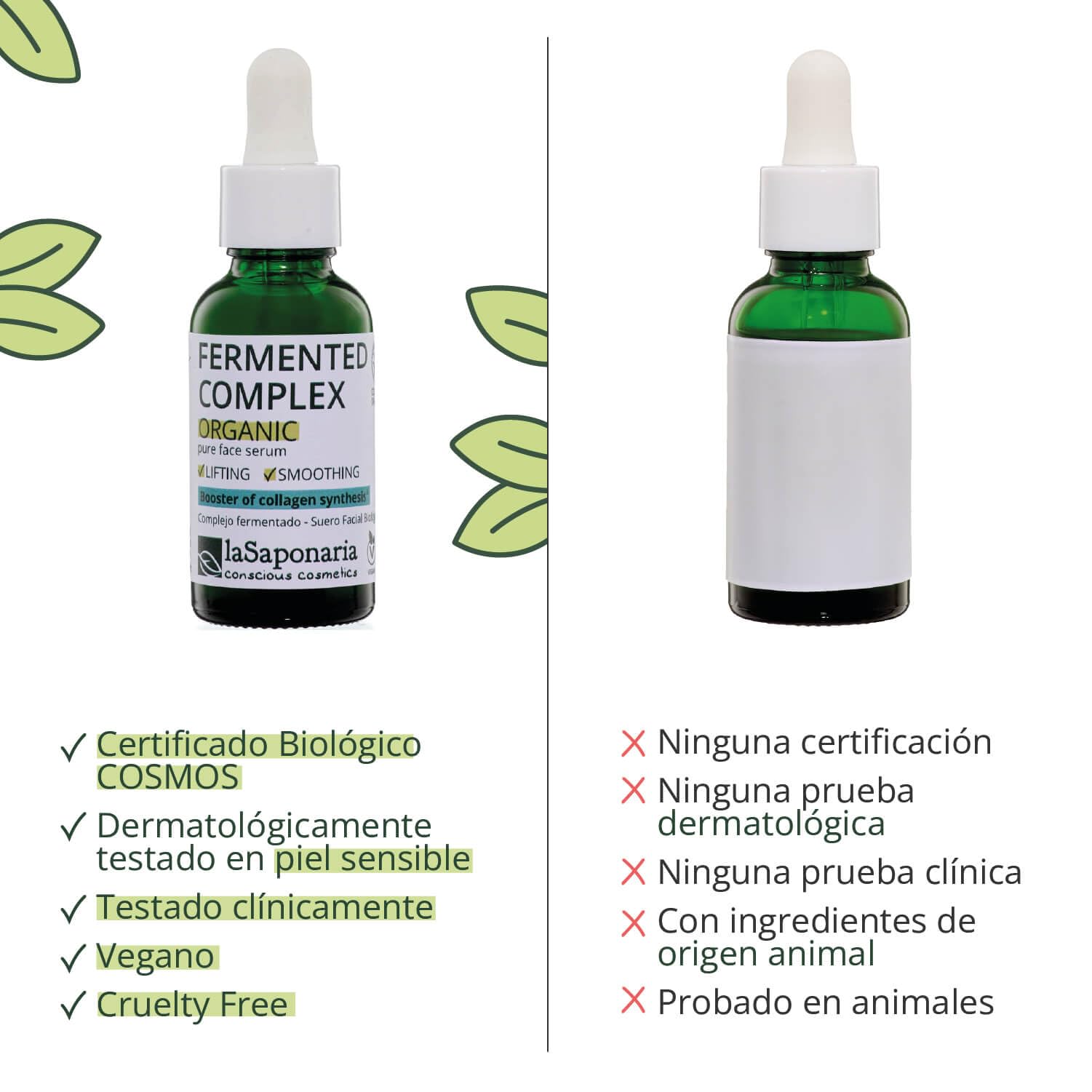 LaSaponaria Siero Viso Complesso Fermentato 30 ml Lifting