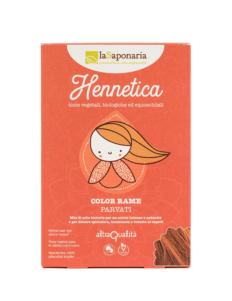 LaSaponaria Hennetica Tinta Vegetale 100 g castano scuro