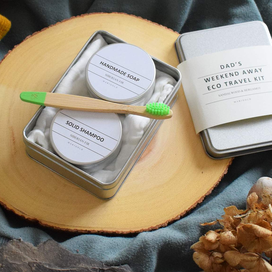 Marigold Charms Weekend Away kit viaggio sandalo e bergamotto